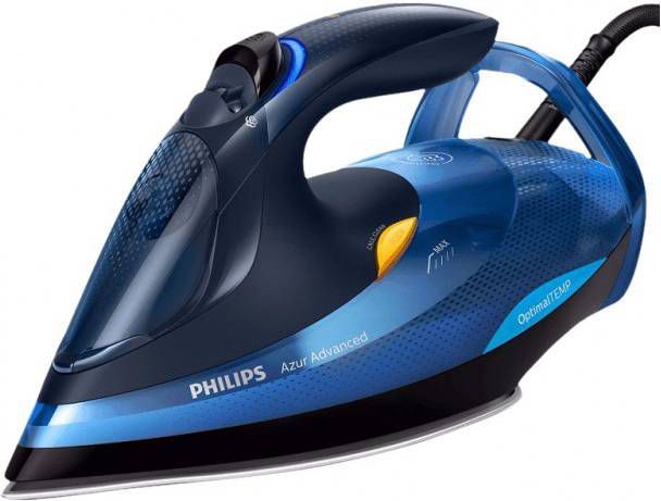 Philips Stoomstrijkijzer GC4937/20 Azur Advanced(240 g stoomstoot, optimaltemp, calc clean systeem)blauw online kopen