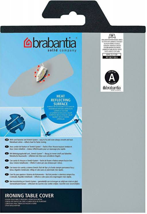 Brabantia Strijkplankovertrek Metallic 110 x 30 cm Maat A online kopen